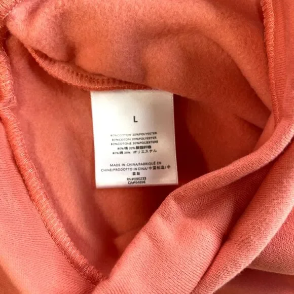 Essentials Fear Of God Relaxed Hoodie Coral Size Large NWT - Picture 7 of 7